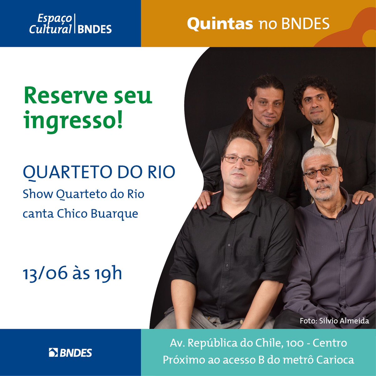 quartetodorio's tweet photo. @bndes #riodejaneiro #chicobuarque https://t.co/Z2UqqIqoQv