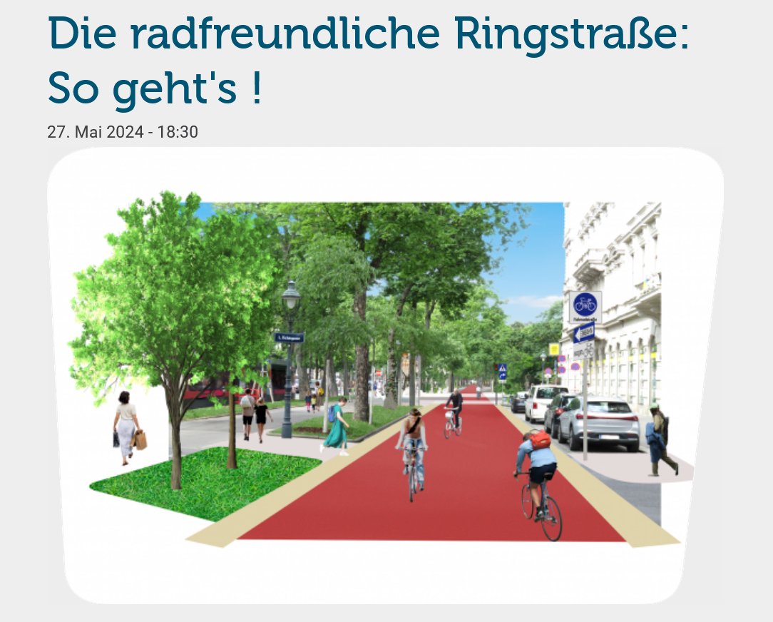 Eine ausführliche Beschreibung der radfreundlichen Ringstraße aus Sicht der Radlobby Wien mit neuem Rendering (Parkring#Fichtegasse, außen): radlobby.at/wien/ringstras…