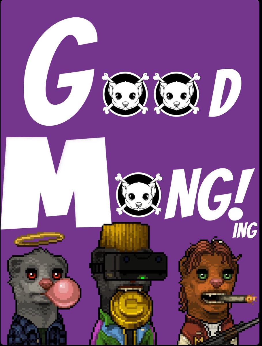 Did U know #GM means —>
Good $MONG ing!?
If U want YOURS featured, drop a #GM along with your favourite below
#MONGARMY 💜
#MONGLIFE
@mong_coin