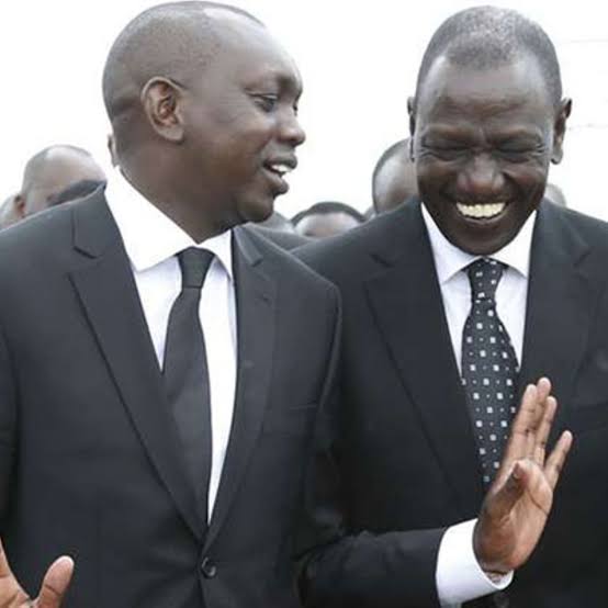 This is Oscar Sudi, an elected MP who does not go to parliament because it's a waste of time. Next to him is his friend and mentor, a renowned travel Vlogger and luxury jets connoisseur, who sometimes wastes time by visiting Kenya.