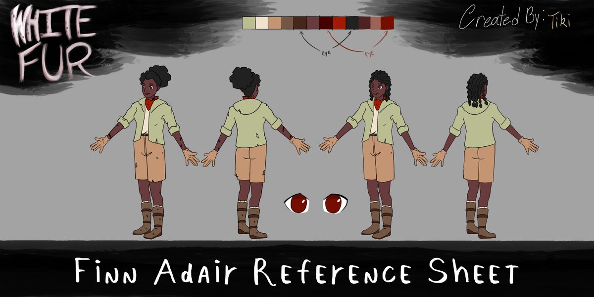 Say hello to Finn Adair, a wannabe nature researcher on a mission to explore the unusual properties of the Amber Basin with her girlfriend.

Design & Reference by @Tiki_Artdog (Instagram)

#visdev #whitefurshow
