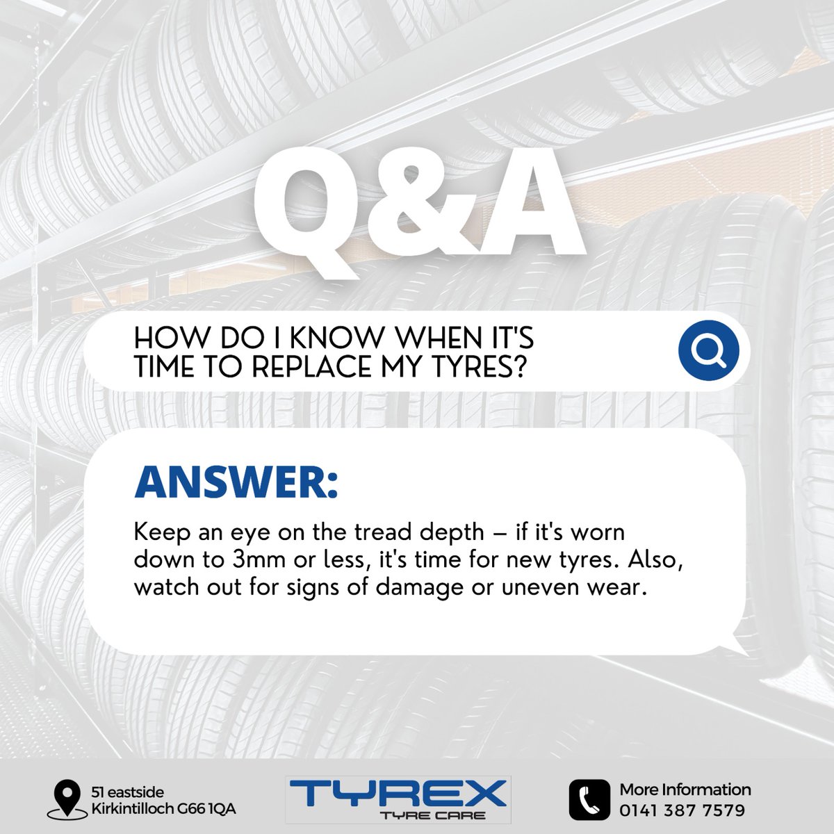TyrexTyre's tweet photo. Spot the signs of tyre wear! When tread depth dips to 2/32 inches or less, it's time for a change.
.
Look out for damage or uneven wear too. Explore our diverse collection of quality tyres and part-worn options to keep your ride safe and smooth! ๐๐จ.
.
#open7days https://t.co/nZFOzea3a9