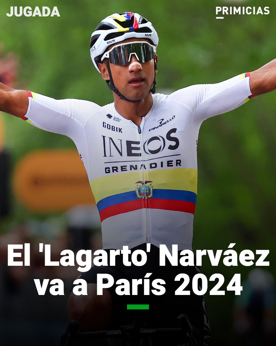 #URGENTE | ¡'Lagarto' a París! La Federación Ecuatoriana de Ciclismo eligió a Jhonatan Narváez para la prueba de ruta de los Juegos Olímpicos. ¿Y Richard Carapaz? ➡️ primicias.ec/noticias/jugad…