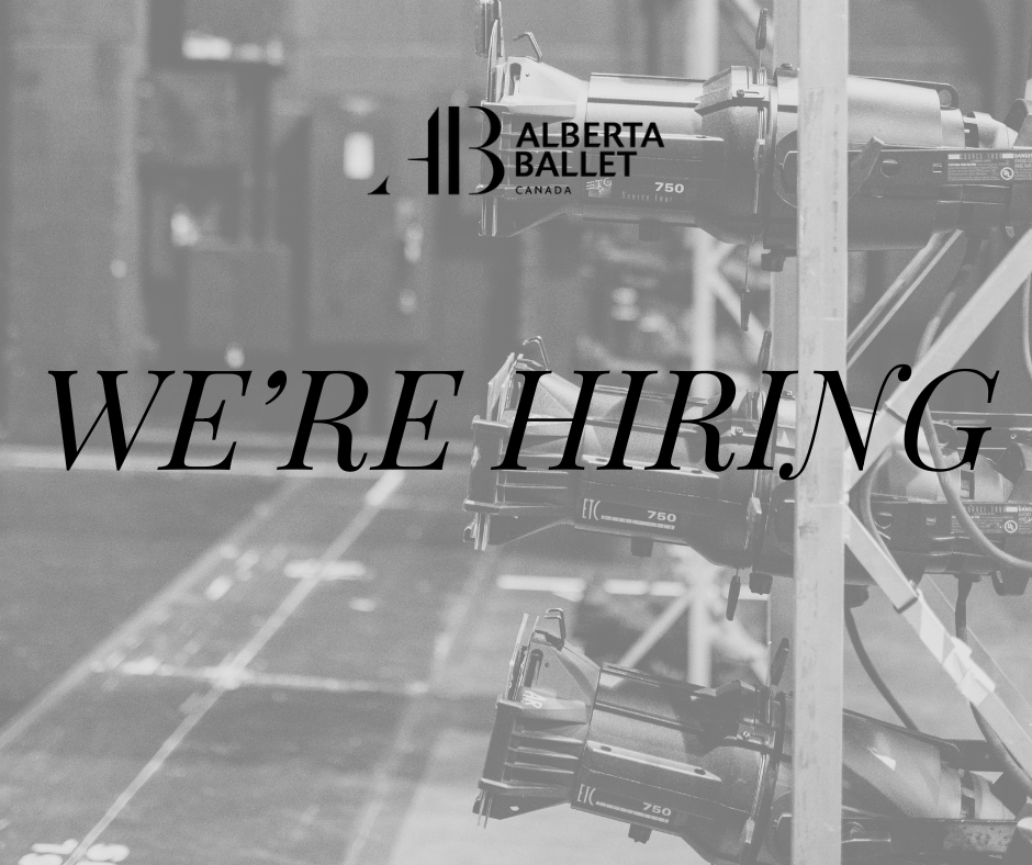 WE'RE HIRING 

Lead Props
Second Wardrobe 
ATD Lighting / AV / MultiMedia
ATD Wardrobe 

Learn more about our available careers -&gt; albertaballet.com/alberta-ballet…