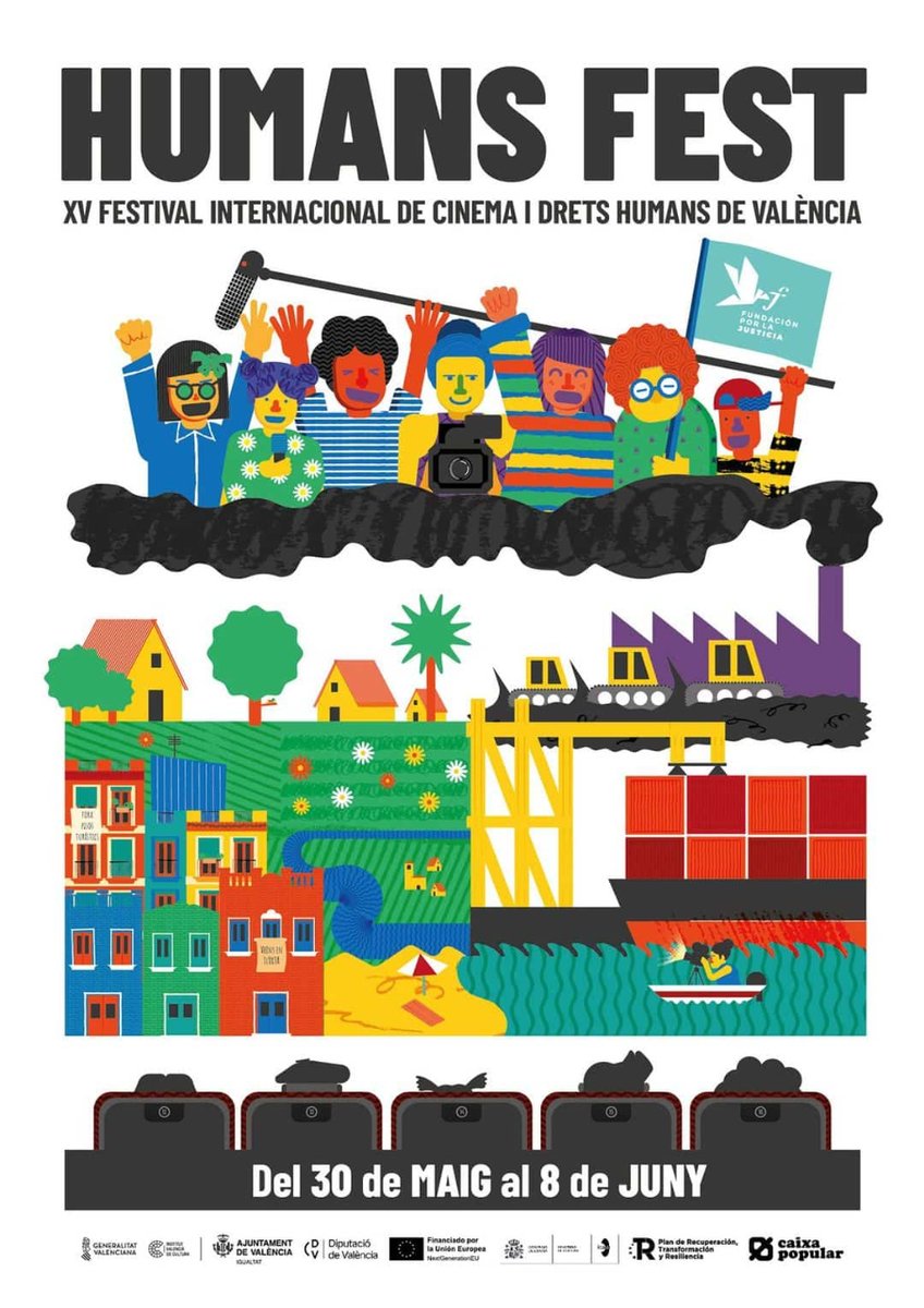 🌍📽️Torna @HumansFest, el festival de #Cinema i #DDHH, amb la seua XV edició.
🎞️Més de 40 pel·lícules, per conscienciar sobre els drets socioambientals amb la lluita contra el #canviclimàtic i la defensa del territori.
🗓️Del 30/05 al 8/06
🔗i.mtr.cool/plqpxofelp
#EUGreenCapital