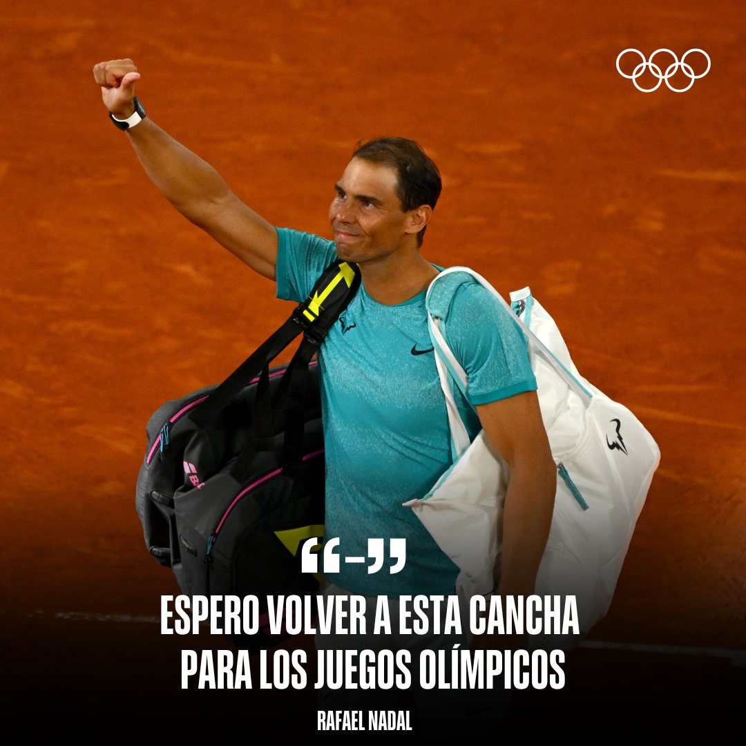 Te esperamos, @RafaelNadal. 🧡

#Paris2024 #RolandGarros