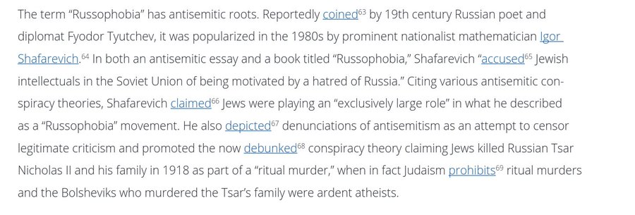 @liana_langa Kā skaidro ASV Valsts departamenta Globālā iesaistes centra (GEC) nupat izdotajā pārskatā, 'rusofobijas' jēdziens sākotnēji ir bijis arī antisemītisks, jo tieši jūdus krievi apsūdzēja 'rusofobijā':state.gov/wp-content/upl…