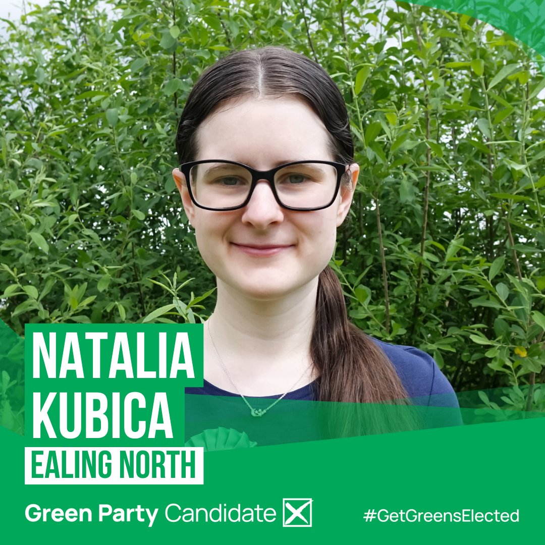 Introducing our candidate for Ealing North, @NataliaKubica_. Natalia has lived in Ealing her whole life and is studying Theoretical Physics at university. She was active in coordinating COVID-19 mutual aid in her community during the lockdowns.