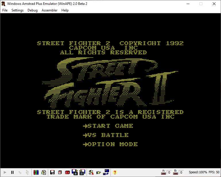 Street Fighter 2 - Amstrad CPC #USGoldthebest #Amstrad