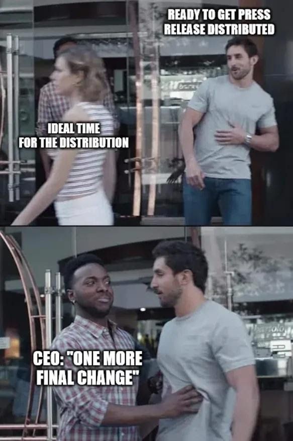 TheMediaShower's tweet image. It's always something 🙃 
#MarketingMeme #Memeoftheweek #B2BMarketing #SEO #Algorithm #PressRelease  #DigitalMarketing #MarketerProblems #MediaShower
