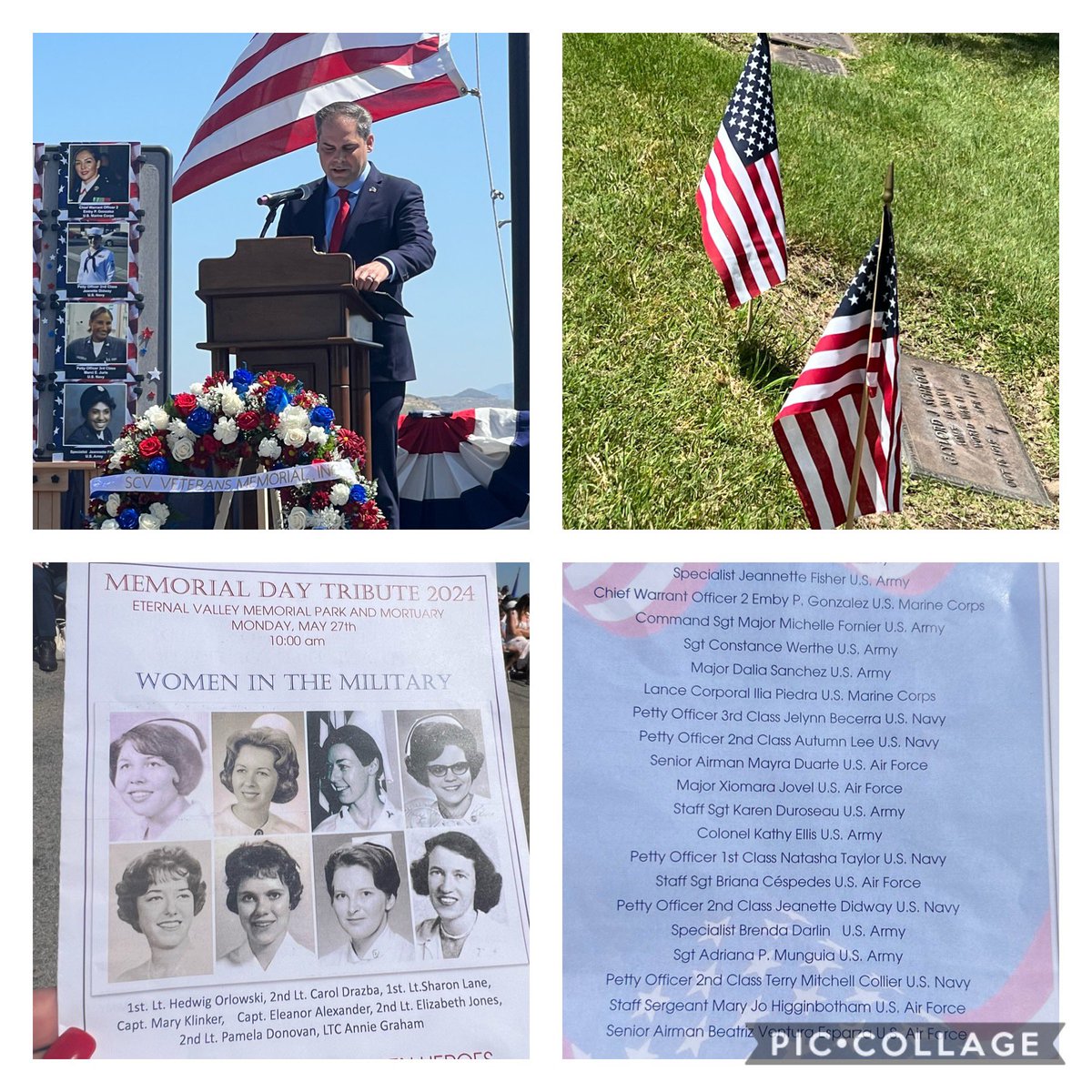 🇺🇸We have THE BEST Congressman in #CA27. Today was a moving memorial to Women in the Military for our local Memorial Day celebration! It was so sacred and a wonderful honor to be in attendance!