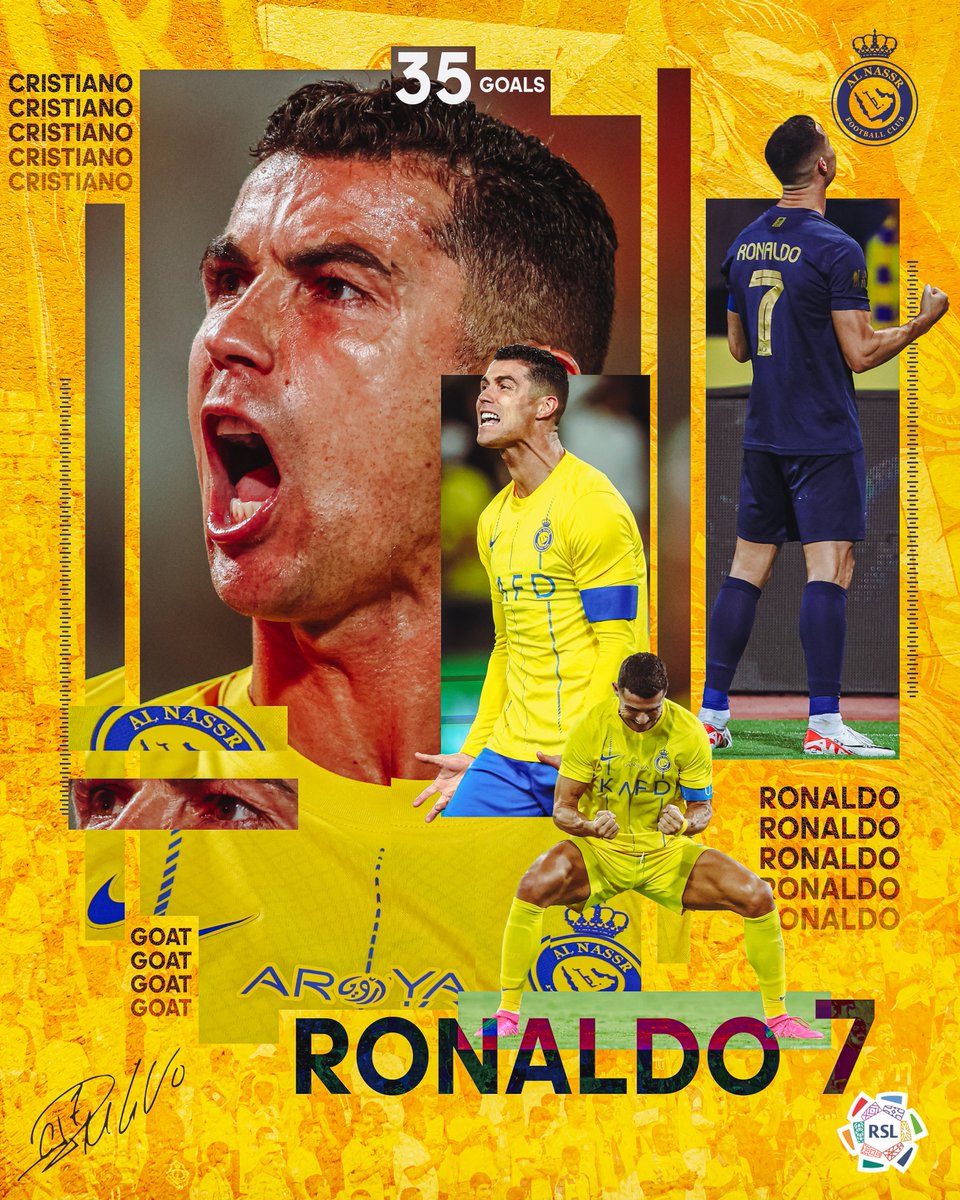 SPL_EN's tweet image. 🐐🇵🇹 @Cristiano breaks the RSL single-season goalscoring record with his 3️⃣5️⃣th goal of the campaign 

#yallaRSL