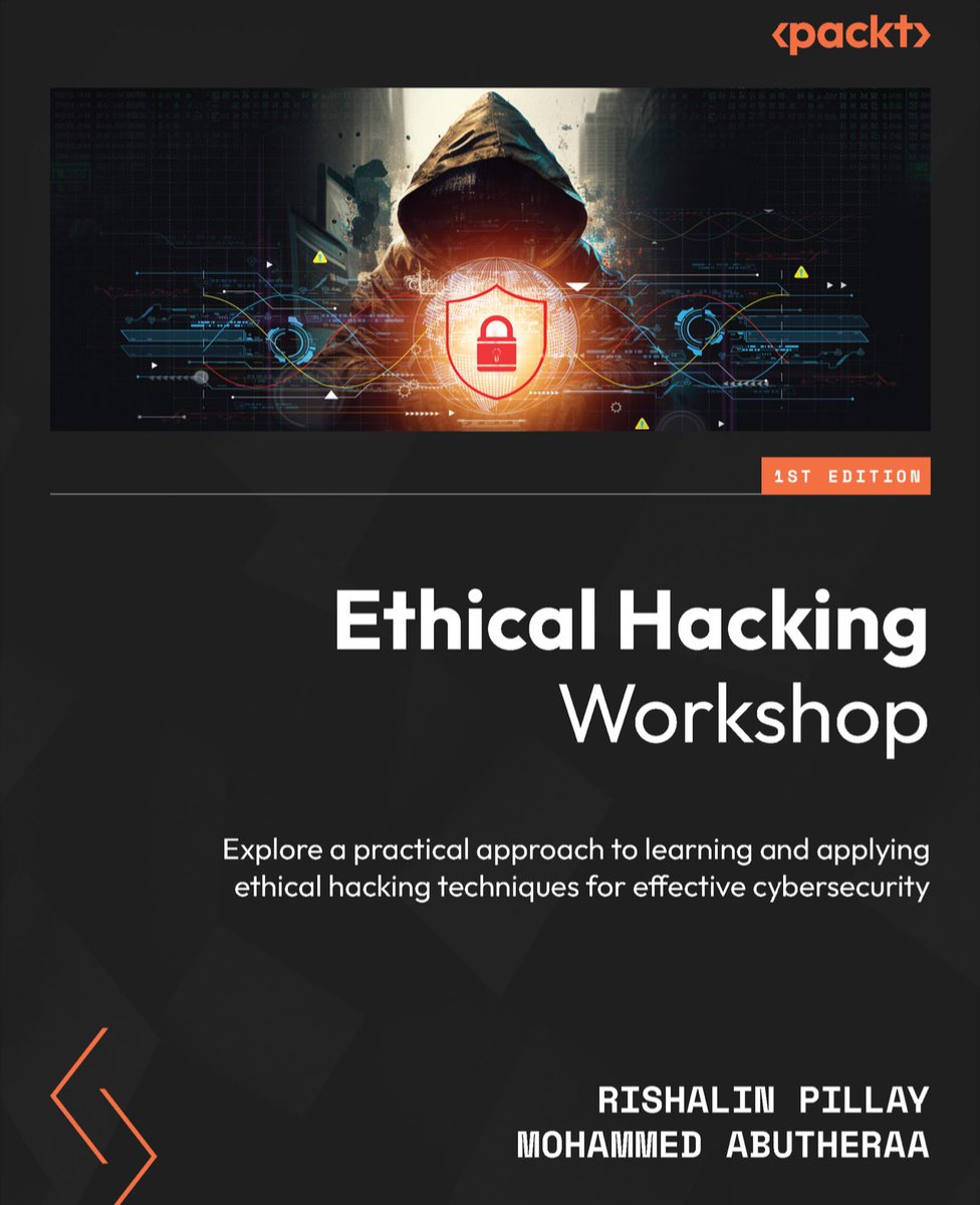 كتاب 'Ethical Hacking Workshop' يعلمك أساسيات ومهارات الاختراق الأخلاقي بطريقة عملية.
الكتاب مفيد جداً لأي شخص مهتم بمجال الاختراق الأخلاقي و #الأمن_السيبراني
أسلوبه عملي ويعطيك أمثلة واقعية ، مما يخليه سهل الفهم حتى للمبتدئين.
أعطيه تقييم 9 من 10، بسبب شموليته وجودة شرحه
صدر٢٠٢٣