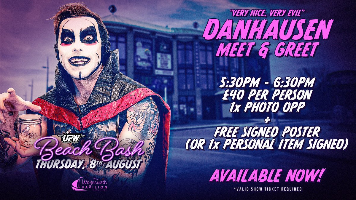 @DanhausenAD Pre Show Meet & Greet Info! You can purchase tickets in advance via PayPal 👇 paypal.me/UltimateProUK Or Cash 💷 on the night.