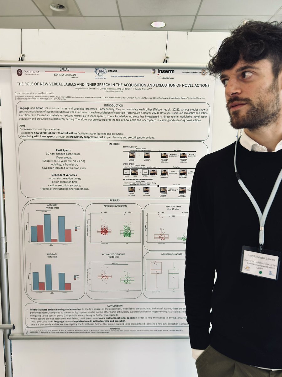 Sharing some results of my PhD project with the community of the European Society of Cognitive and Affective Neuroscience at Ghent University.

#neuroscience #neuroscientist #science #phd #phdlife