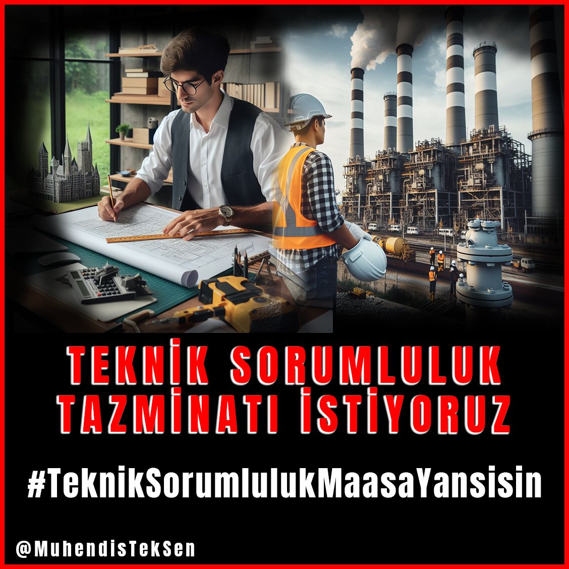 Teknik personelin hakları ihmal edilemez, adil bir şekilde değerlendirilmeliyiz!

▶#TeknikSorumlulukMaasaYansisin
▶<a href="/MuhendisTekSen/">Mühendis Tek-Sen</a>
▶<a href="/rprefahpartisi/">Yeniden Refah Partisi</a>
▶<a href="/MhpTbmmGrubu/">MHP TBMM Grubu #MHP</a>
▶<a href="/RTErdogan/">Recep Tayyip Erdoğan</a>
▶<a href="/MHP_Bilgi/">MHP</a>
▶ <a href="/Akparti/">AK Parti</a>