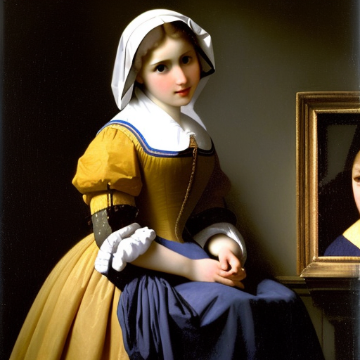 Vermeer AI Museum exhibition #vermeer #AI #AIart #AIartwork #johannesvermeer #painting #フェルメール #現代アート #現代美術 #当代艺术 #modernart #contemporaryart #modernekunst #investinart #nft #nftart #nftartist #closetovermeer Girl with white hood