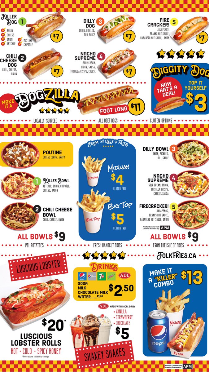 Folk Fries (@folk_fries) on Twitter photo From the #IsleofFries, we're the maker of Shakey Shakes, Lucious Lobster Rolls, and Famous Fries, and we're ready to 'Make It Messy' at the <a href="/WherePEIShops/">Royalty Crossing</a> Food Hall! 🍟🦞🌭 From the #IsleofFries, we're the maker of Shakey Shakes, Lucious Lobster Rolls, and Famous Fries, and we're ready to 'Make It Messy' at the <a href="/WherePEIShops/">Royalty Crossing</a> Food Hall! 🍟🦞🌭