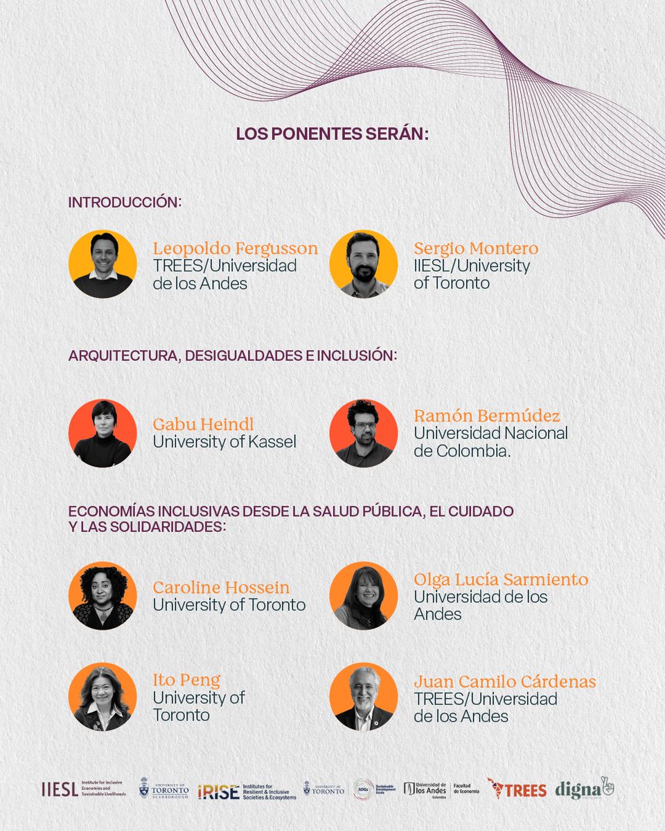 🧐¿Quieres saber cómo la arquitectura, la salud pública y la economía pueden crear sociedades más inclusivas?
¡Únete al evento "Economías inclusivas: Diálogos globales desde la arquitectura, la salud pública, el cuidado y las solidaridades"! 🔗 Inscríbete: shorturl.at/rj7ft