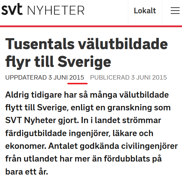 Varifrån kom myten under #refugeeswelcome att de folkmassor som kom hit var ett 'kompetensregn' som kunde ge Sverige rekordtillväxt? Liknande myter tycks ha florerat i andra länder.

Eller var det bara en väldig godtrogenhet som grasserade bland journalister på flera håll?