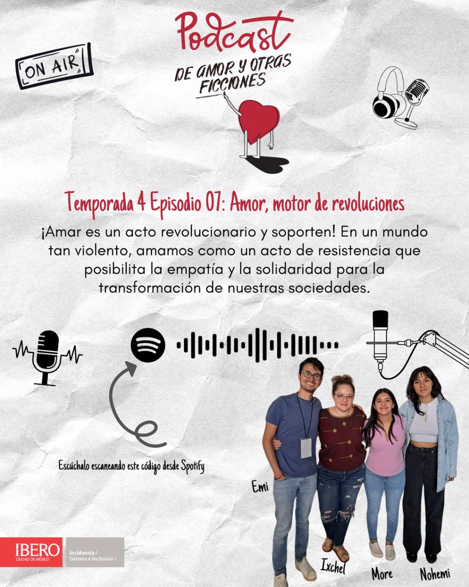 ¡Con muchísima emoción les invitamos a escuchar el séptimo episodio de la 4a temporada del podcast De Amor y Otras Ficciones! 🗣️🎙️💖

Para escuchar este y otros episodios, escanea el código de la imagen ☺️