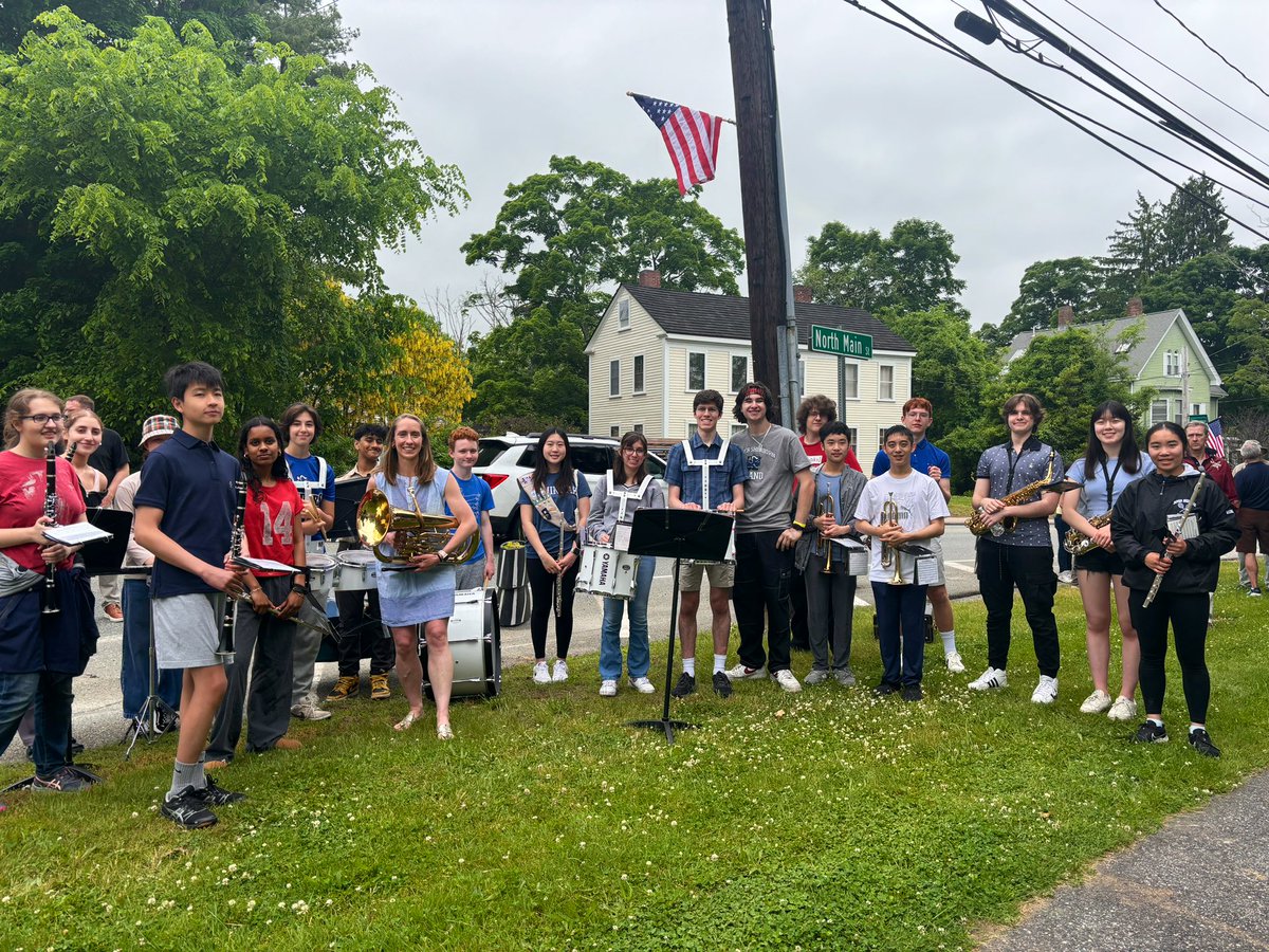 DSFPArts's tweet image. Students from the Regional Band performed for Sherborn’s Memorial Day Program and Ben Juo played Taps! A wonderful community event! 🇺🇸 @DSteachlearn @doversherbornms @doversherbornhs #MemorialDay