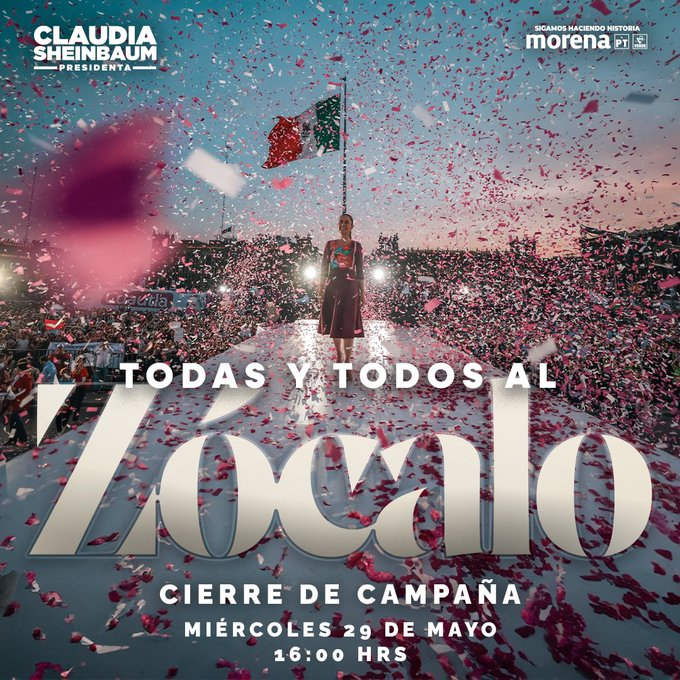 Tenemos una cita con la historia
#MéxicoConClaudia