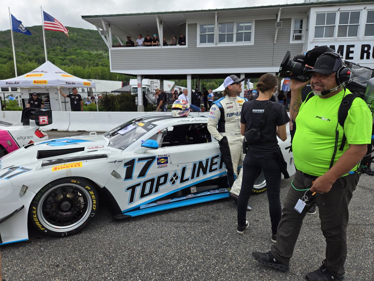 We are on the grid for the TA/XGT/SGT/GT race at @limerockpark! Will it stay dry for the race? Will tire strategy come into play? Find out by watching @mavtv at 1:00 PM ET!