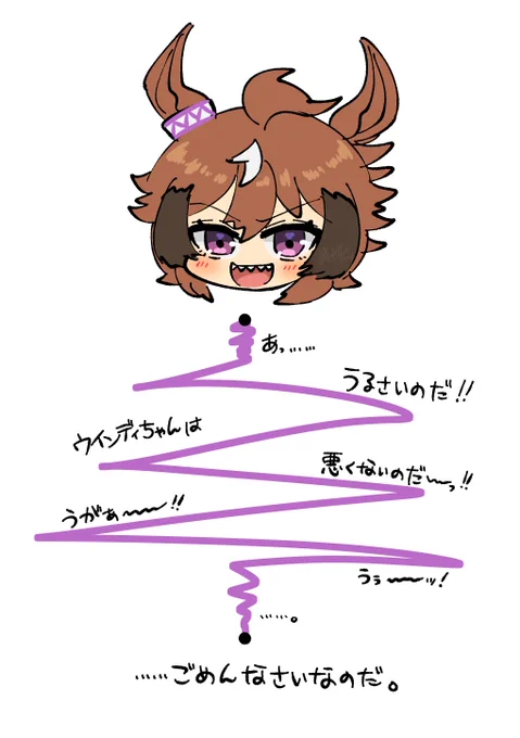 シンコウウインディちゃんで流行りの。 