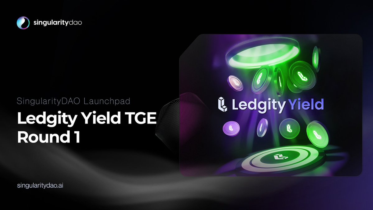 Ledgity Yield TGE: Round 1 - STARTS TOMORROW @LedgityYield $LDY token launch for reserved allocations begins Tomorrow! Once open, users will have 48hrs to secure their tokens