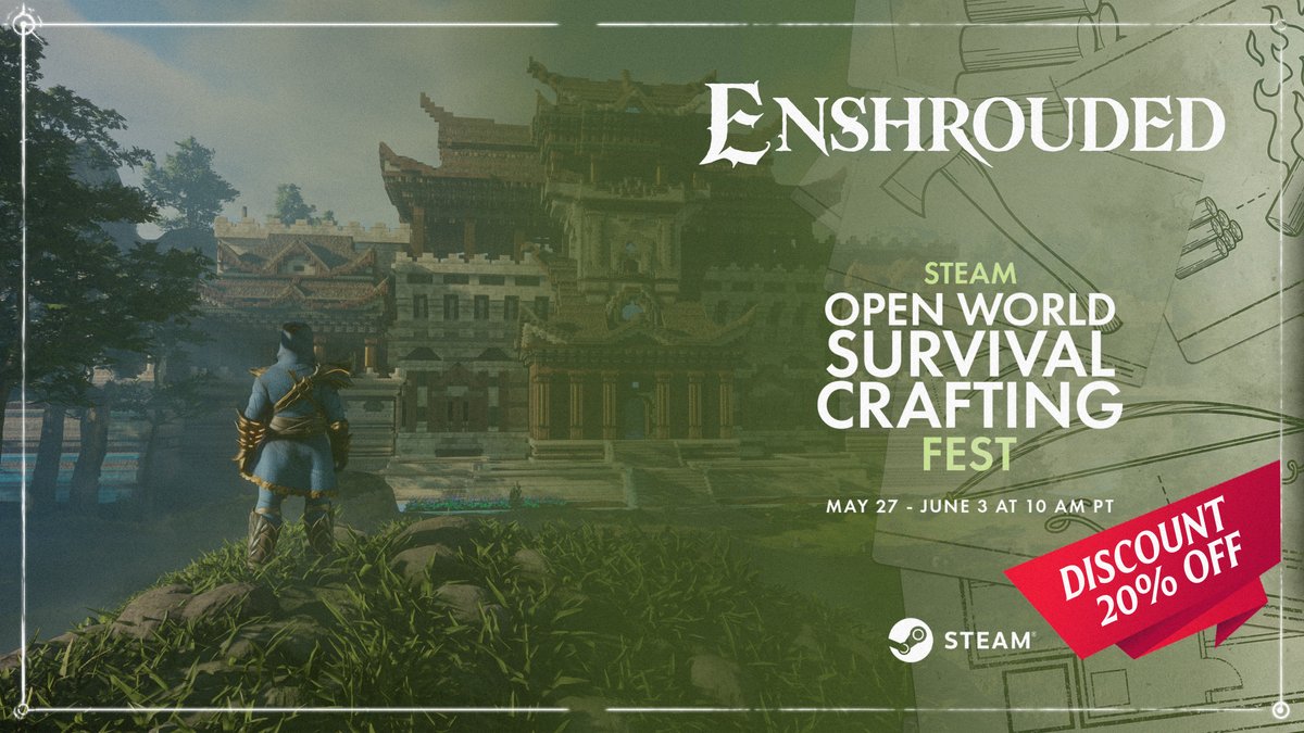 We’ve been brainstorming all day on how to tell you this, and this is the best we could come up with:
“Buy Enshrouded! It’s cheaper now.”

If you’ve got a better slogan, leave it in the comments.
