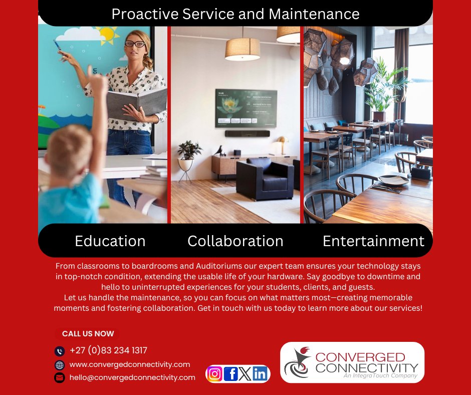 WeConverge's tweet photo. Regular servicing of your AV Kit is crucial to ensure seamless performance and longevity. We specialise in maintaining AV systems, so you can focus on delivering unforgettable experiences. Contact us today to schedule a service and keep your AV hardware in top shape! https://t.co/qH04oUD4Sn