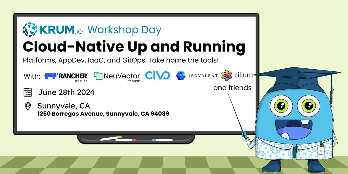 💡 Want to learn how to build, secure, and deploy cloud-native apps on #k8s? Join us at this @krumware-hosted in-person workshop, during which you'll set up a cloud-native infrastructure with platform tools such as #Rancher and #NeuVector. 🔗 okt.to/7c4SYe