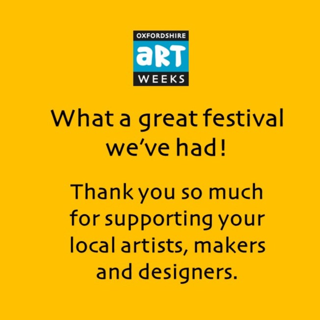 It's all over for another year! We hope you discovered some fascinating studios, met great people and saw wonderful art.
We'd love to know what you thought: please let us know via our on-line form: artweeks.org/contact/email