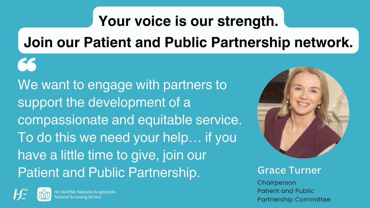 NSShse's tweet photo. Chairperson of our Patient &amp; Public Partnership committee, Grace Turner, says if you’ve a little time to give, come join us.

“We want to engage with partners to support the development of a compassionate and equitable service.”
👉https://t.co/lWlCxTKs30

#ChooseScreening #nssPPP https://t.co/AwYezobdCS