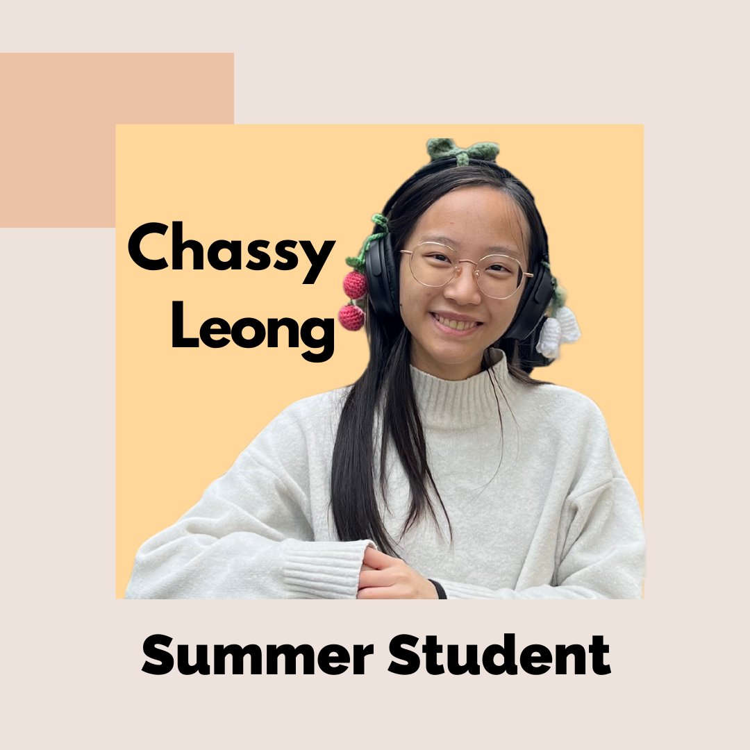 Meet Chassy, the lab's summer research program awardee! Chassy is a recent graduate of UBC Psychology's Honours program. She will be working on several projects but is primarily assisting with the PASS Screening Study. Outside of research, Chassy loves to crochet and read.