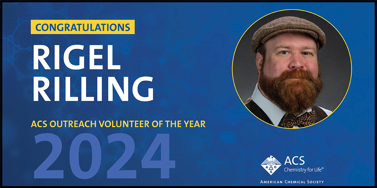 Congrats to Rigel Rilling, the 2024 #ACSVoty recipient for the Permian Basin ACS Local Section. Learn more about Rigel's 'mysterious' #chemistry demonstrations & the reactions they get at brnw.ch/21wKbmL #Chemistry #Volunteer #Outreach