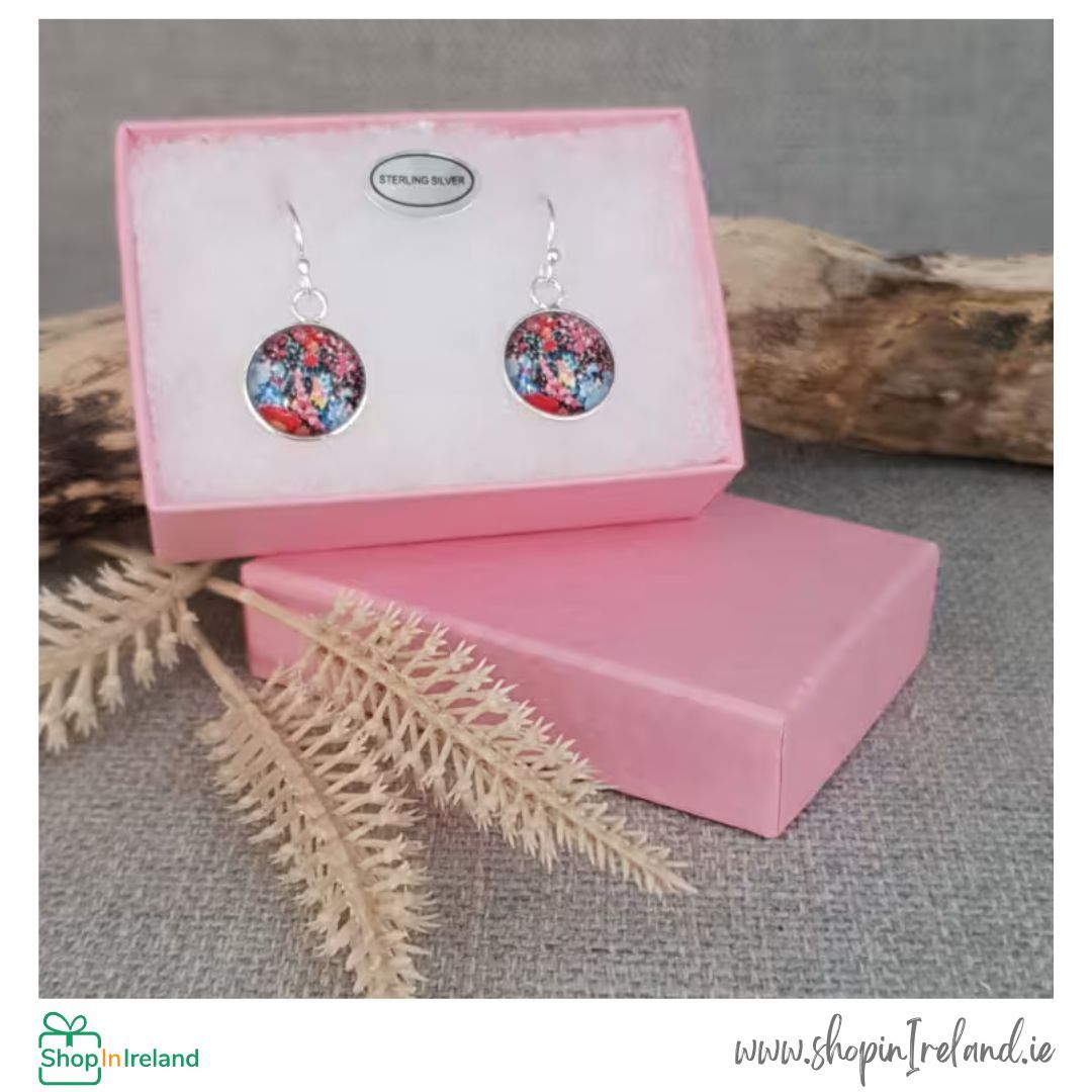 ”Little Picture” 12mm Sterling Silver Drop Earrings with Abstract & Colourful patterns shopinireland.ie/little-picture… #shopinireland #supportsmallbusiness #supportirishbusiness #shoplocal