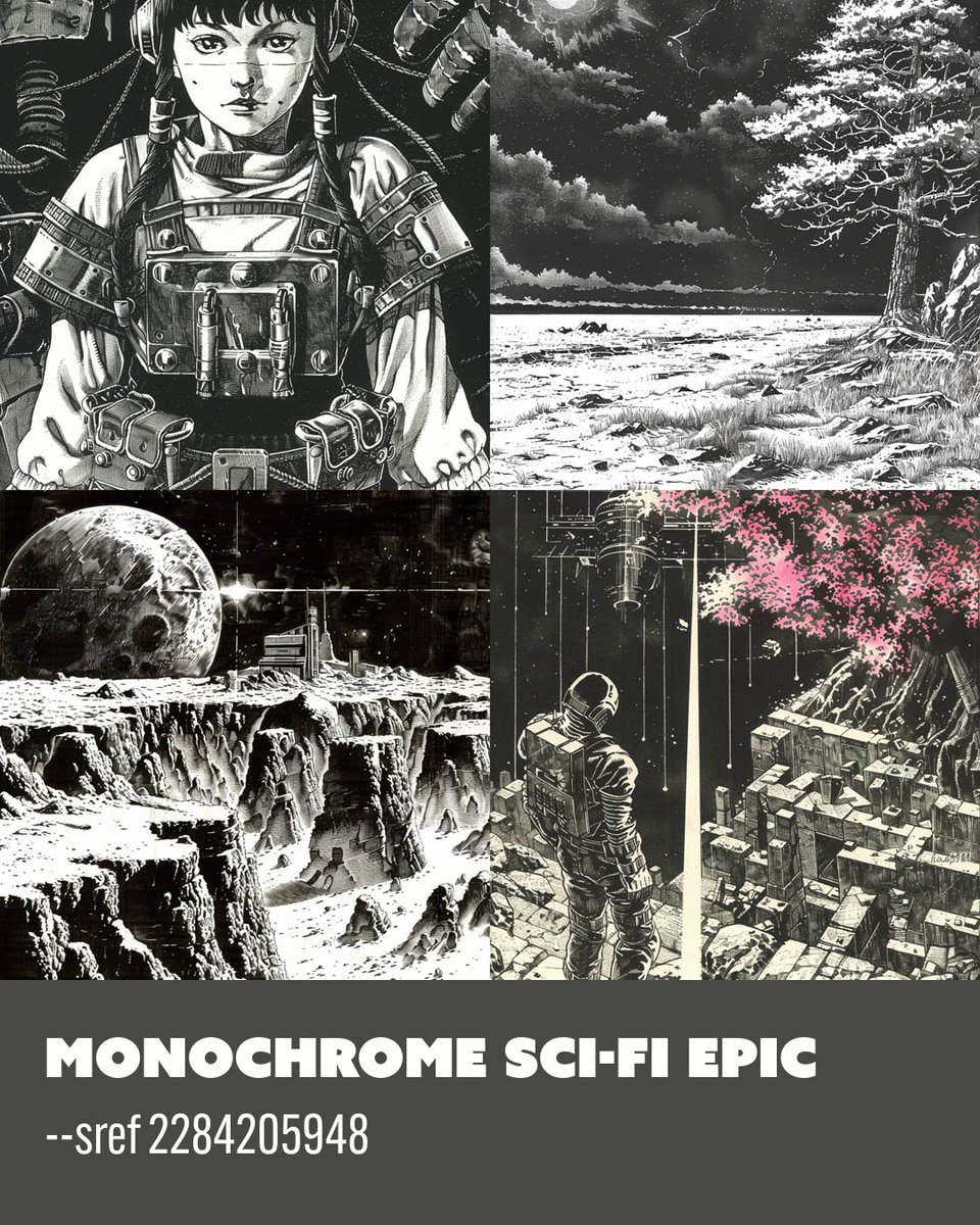 snebold's tweet image. ✨ Explore an eclectic mix of artistic styles with these captivating Midjourney Style Reference Codes! 🌟

Get inspired by these diverse styles and elevate your creative projects! 🎨✨ #ArtInspiration #CreativeStyle #PastelFantasy #SurrealArt #GothicArt #SciFiArt #Midjourney