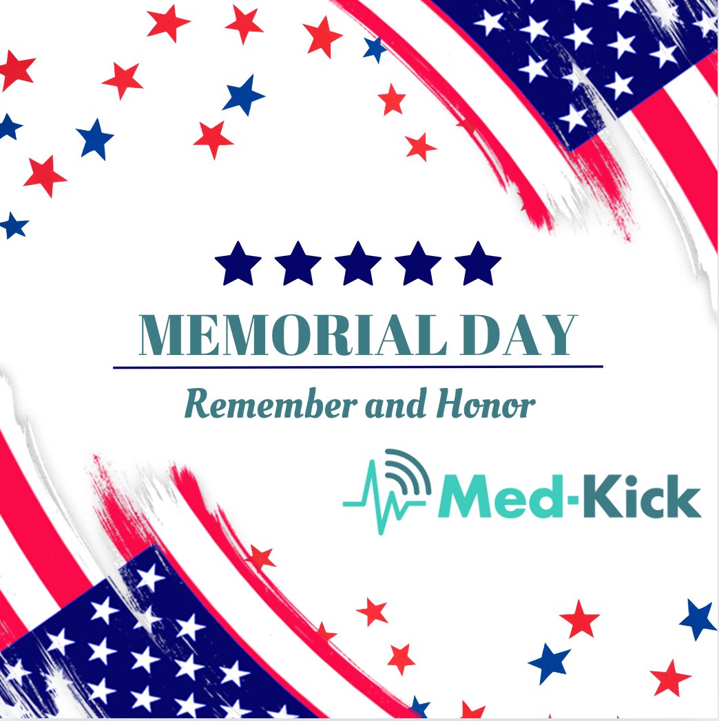MedKick_LLC's tweet photo. Happy Memorial Day from Med-Kick. 🇺🇸 On this day, let us honor and remember those who have served.
#MemorialDay #HappyMemorialDay #America #Med-Kick https://t.co/24z7gQORT9
