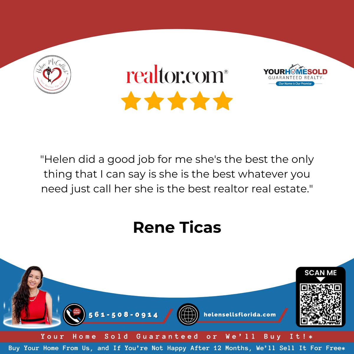 Helen Is The Best!

Call 📞561-508-0914 or Click👉 bit.ly/3S9VQp7 for your real estate needs!

#Realtor #RealtorFL #RealEstateFlorida #Reviews #RealEstateFL #RealEstateAgent #RealEstateAgentFL #FloridaRealtor