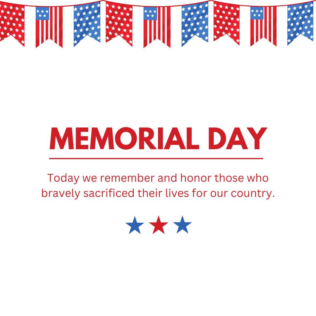 Today, and every day, we remember and honor those who bravely sacrificed their lives for our country. 

#memorialday #memorialday2024 #rememberandhonor