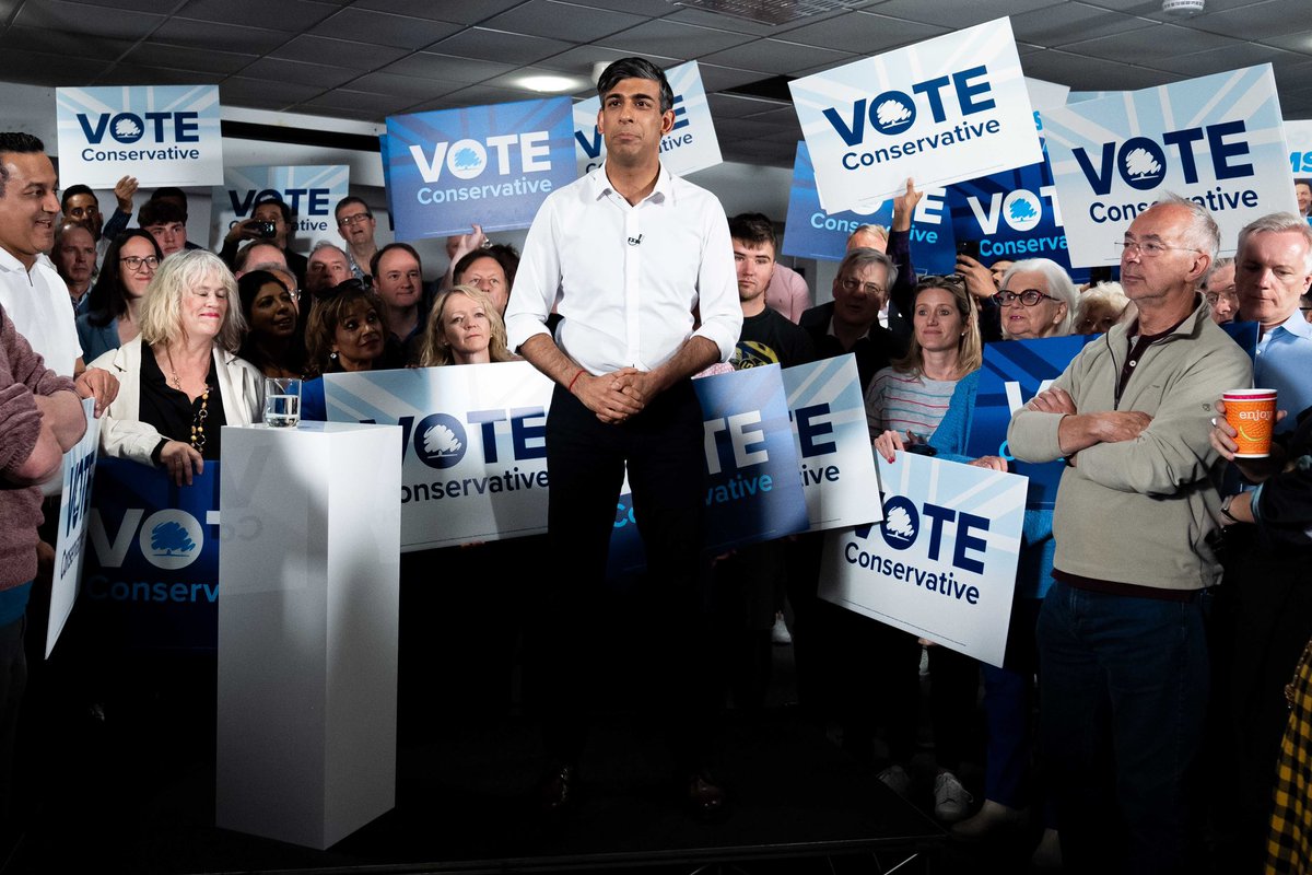 A day on the election campaign with Prime Minister Rishi Sunak during visits in Amersham and Chiltern.