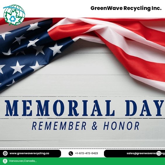 Greenwaveca's tweet photo. Honoring the brave souls who sacrificed for our freedom.
This Memorial Day, we remember and salute their courage and dedication.
#greenwaverecycling #MemorialDay #MemorialDay2024 #usa #plasticrecycling #plastic https://t.co/4lJMucSrGT
