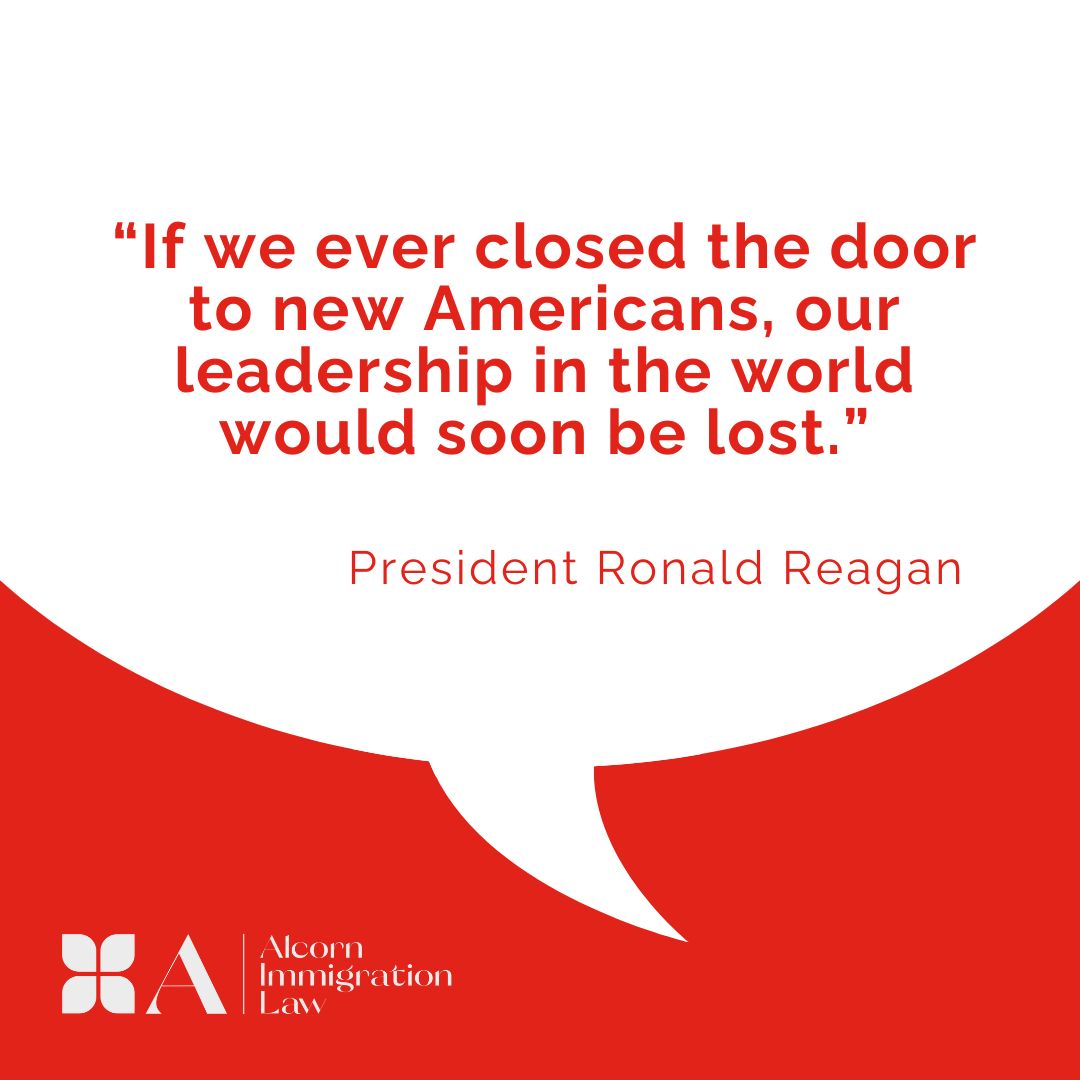 It's that time - #Motivation #Monday! What's your motivation for this week? For us, it's former President Ronald Reagan on maintaining our position of leadership in the world. #immigrationforinnovation #tech #immigration