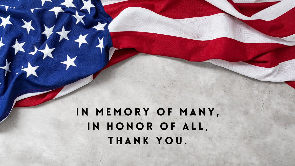 Thank you to our fallen military members and their families. We remember and honor you, today and always.