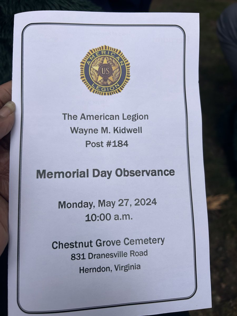 Keys_Gamarra's tweet photo. Today, I was honored to attend the Memorial Day Service of the American Legion Post #184 in honor of those who served. https://t.co/XHQ6BuLLD1