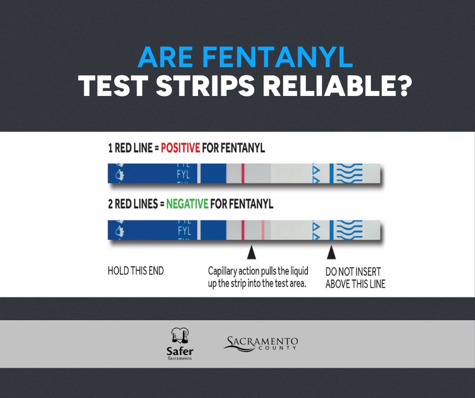 #Fentanyl test strips are used to detect the presence of fentanyl in drugs. While fentanyl test strips have the potential to reduce fatalities, they ARE NOT 100% RELIABLE and DO NOT guarantee the safety of a drug. Learn more: bit.ly/4dslIXB. #fentanylawareness