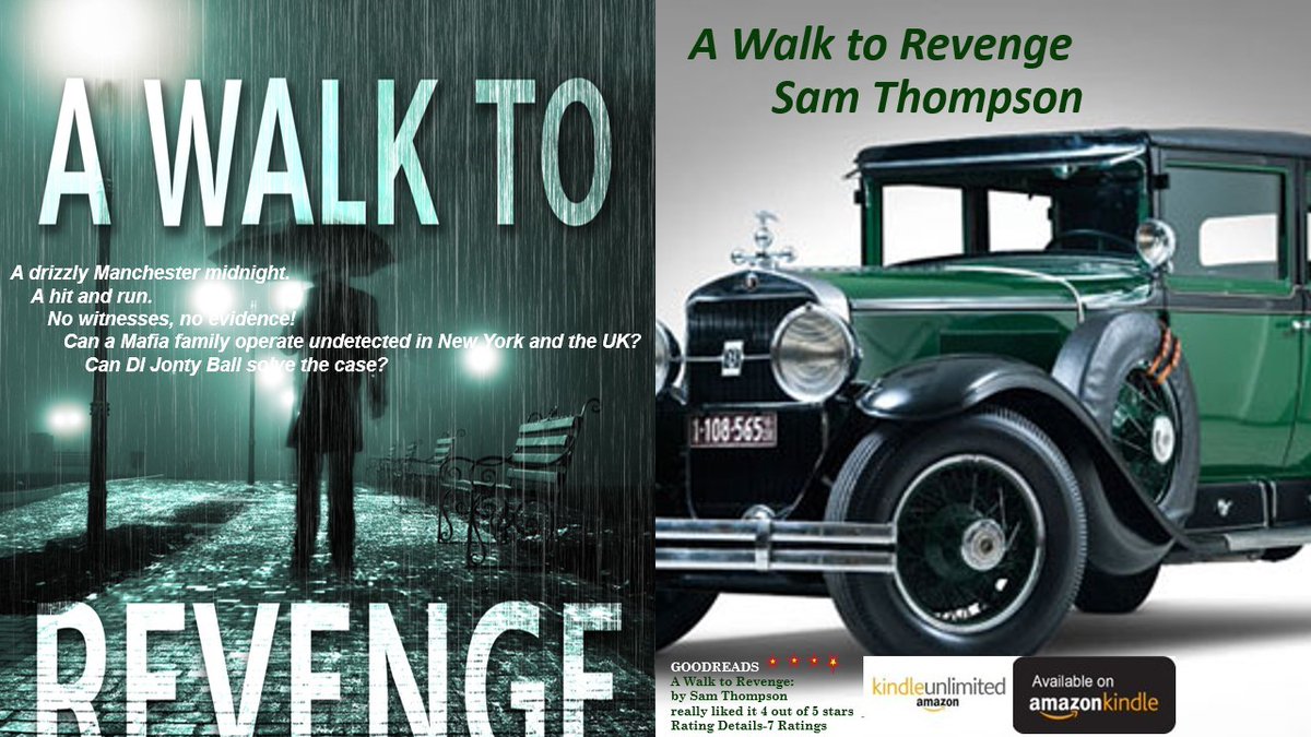 A Walk to Revenge A drizzly Manchester night, a hit and run. A chance meeting decades later leads ultimately to the exposure of a transatlantic crime family. UKsamthompsonbooks.co.uk amazon.com/dp/B08F46XKK3 USA amazon.co.uk/dp/B08F46XKK3 UK