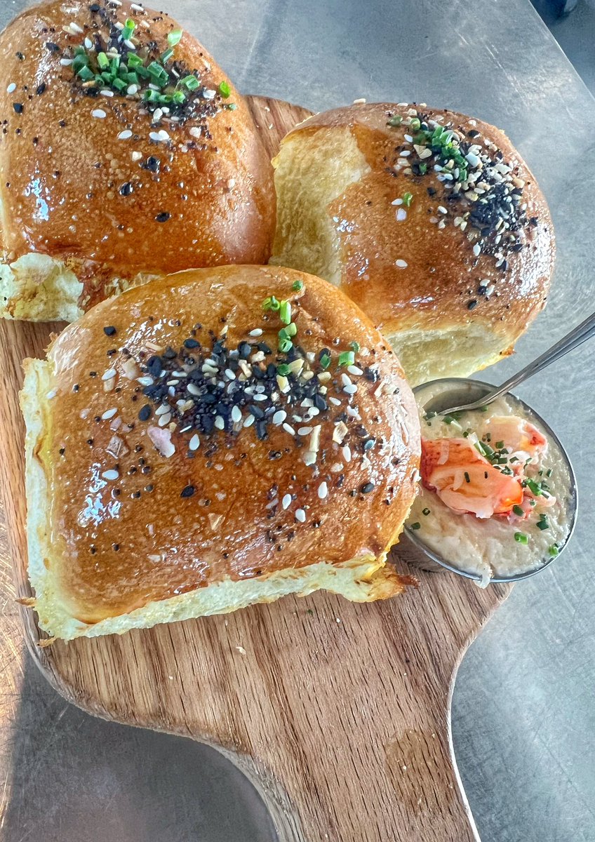 Carbs and lobster butter for lunch.